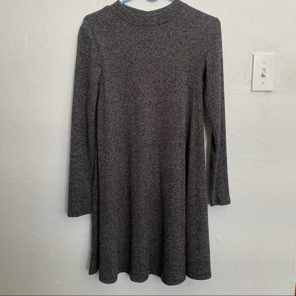 👗NWOT! Old Navy dark gray long sleeve Short dress. Size XS
